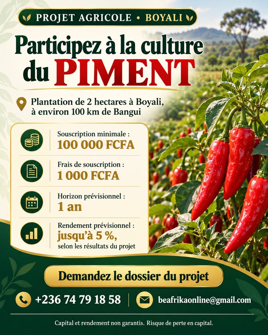 Participez à la culture du Piment